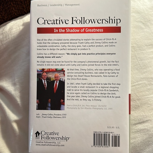 Creative Followership- in the shadow of greatness-Jimmy Collins CEO Chick-fIl-a - Picture 4 of 6